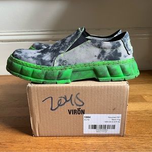 ❇️ RARE Viron 1984 Neon Fog Slide on Shoes UK 8 EU 42 US M9/W10